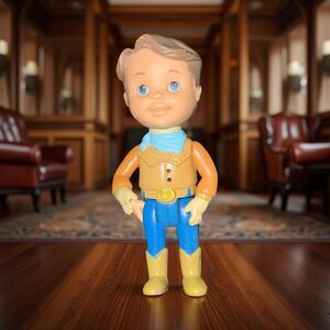 Vintage 1999 Toy Biz Marvel Miss Party Surprise Cowboy Figure 3.5” A44